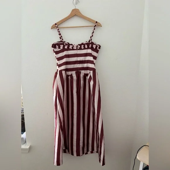 NEW NWT Damson Madder Rachel Ruffle Midi Dress - Picture 5 of 5